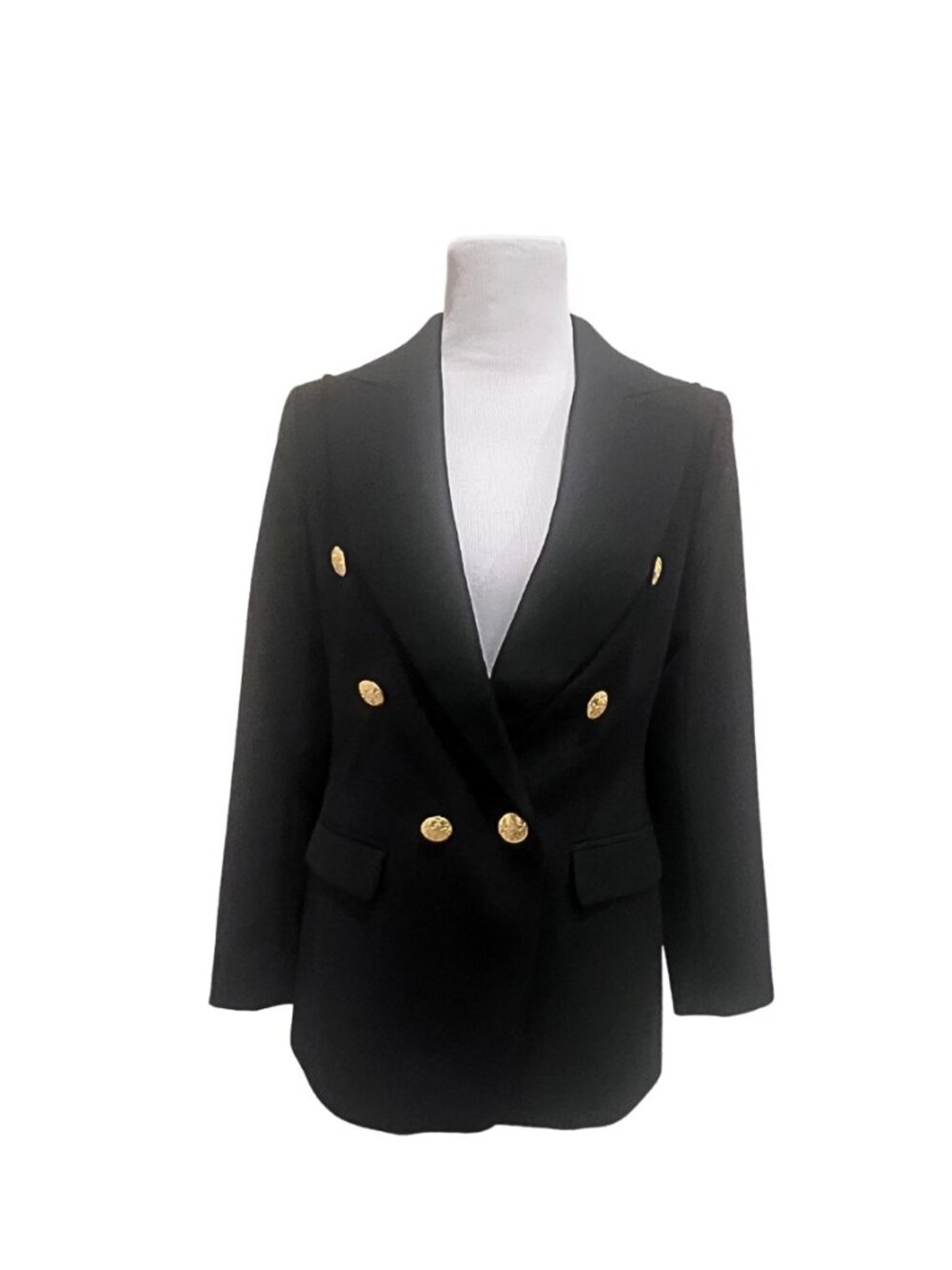 Banana Republic BR Captain's Blazer Jacket - Timeless - Black - Size 0 - Picture 3 of 15